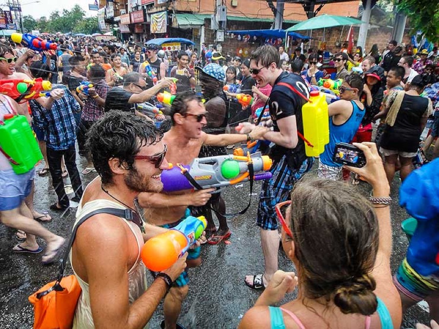 Songkran - you will get wet.