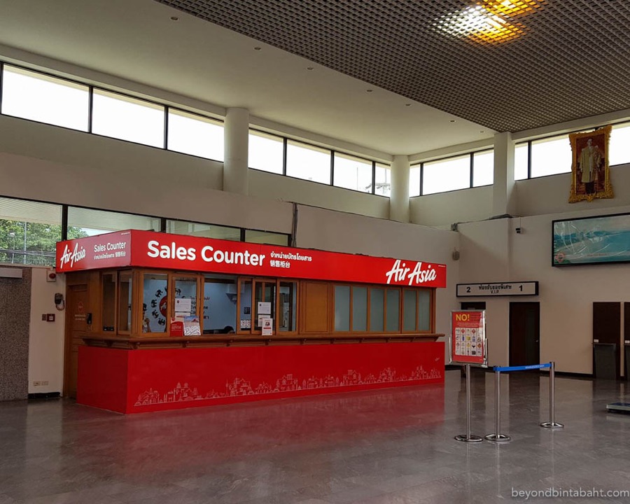 Air Asia ticket sales counter, Hua Hin Airport