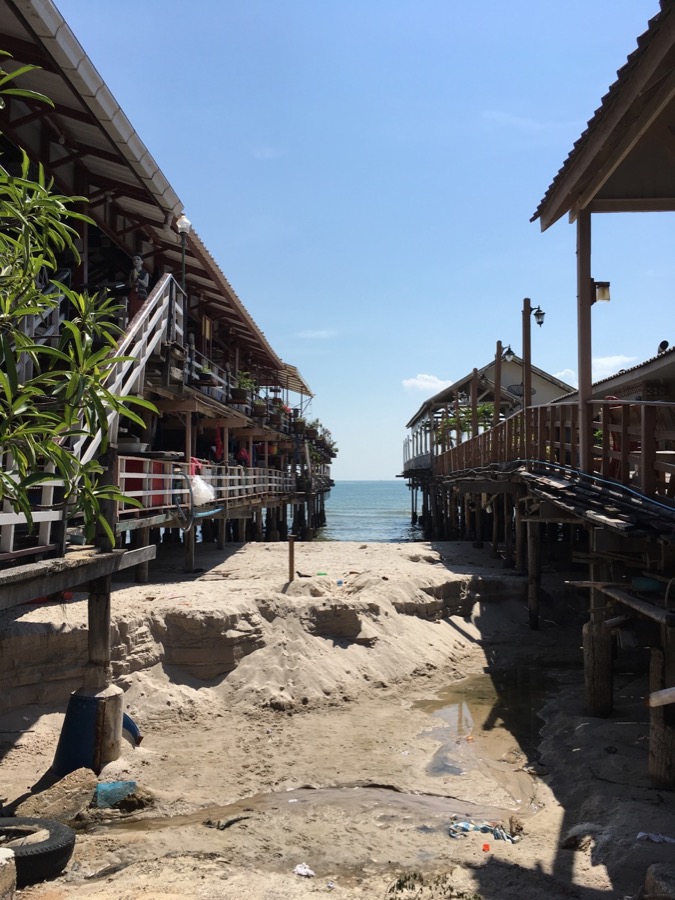 Old piers in Hua Hin, Thailand