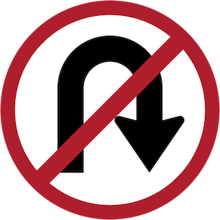 No U-turn is allowed here, so don't make an u-turn