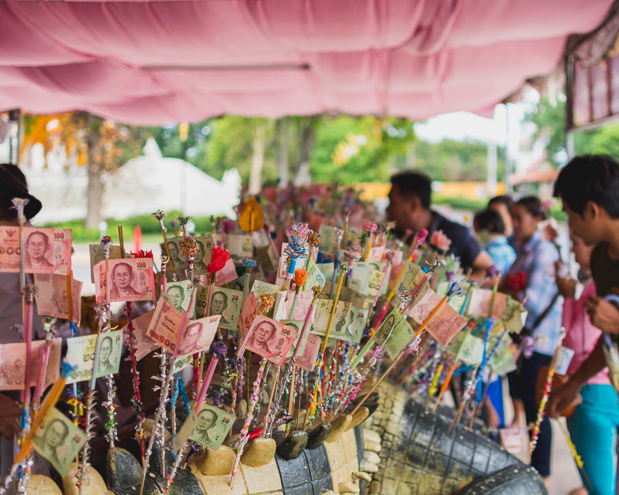 Donations to the temple